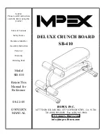 Impex DELUXE SB-410 Owner'S Manual preview