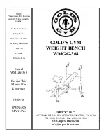 Impex GOLD'S GYM WMGG-368 Owner'S Manual preview