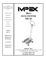 Impex HERS MS-93 Owner'S Manual preview