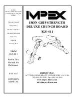 Impex IGS-411 Owner'S Manual preview