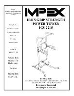 Impex IRON GRIP IGS-2215 Owner'S Manual preview