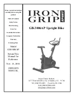 Impex IRON GRIP SPORT GB-3006AP Owner'S Manual предпросмотр