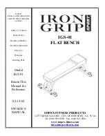 Impex Iron Grip Sport IGS-01 Owner'S Manual preview