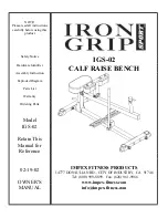 Impex Iron Grip Sport IGS-02 Owner'S Manual preview