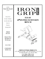 Impex Iron Grip Sport IGS-03 Owner'S Manual preview