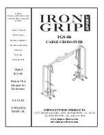 Impex Iron Grip Sport IGS-06 Owner'S Manual preview