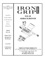 Preview for 1 page of Impex Iron Grip Sport IGS-10 Owner'S Manual