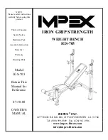 Impex Iron Grip Strength IGS-705 Owner'S Manual preview