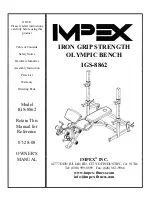 Impex Iron Grip Strength IGS-8862 Owner'S Manual preview