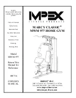 Impex MARCY CLASSIC MWM-977 Owner'S Manual preview