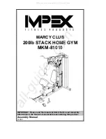 Preview for 1 page of Impex MARCY CLUB MKM-81010 Assembly Manual