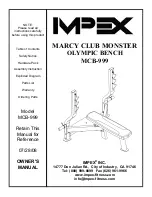 Impex Marcy Club Monster MCB-999 Owner'S Manual preview