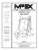 Preview for 1 page of Impex Marcy Diamond Elite MD-MXM6 Owner'S Manual