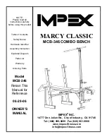 Предварительный просмотр 1 страницы Impex MARCY MCB-346 Owner'S Manual