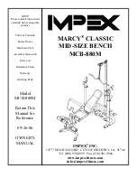 Impex MARCY MCB-880M Owner'S Manual preview