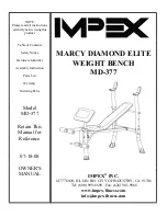 Предварительный просмотр 1 страницы Impex MARCY MD-377 Owner'S Manual