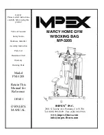 Impex MARCY MP-3205 Owner'S Manual preview
