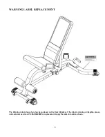 Предварительный просмотр 4 страницы Impex MARCY MULTI PURPOSE BENCH MWB-682 Owner'S Manual