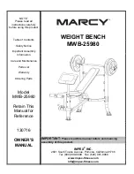 Impex MARCY MWB-25980 Owner'S Manual preview