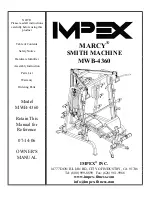 Preview for 1 page of Impex Marcy MWB-4360 Owner'S Manual