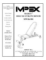 Preview for 1 page of Impex MARCY MWB-6901 Owner'S Manual