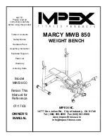 Impex MARCY MWB 850 Owner'S Manual preview