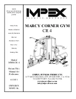 Impex MARCY MWB CR 4 Owner'S Manual preview