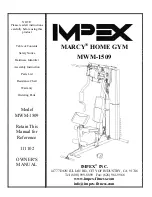 Impex MARCY MWM-1509 Owner'S Manual preview