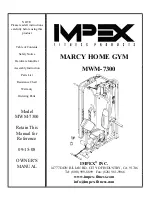 Impex MARCY MWM-7300 Owner'S Manual preview