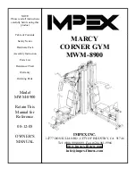 Impex MARCY MWM-8900 Owner'S Manual preview