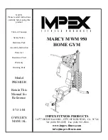 Preview for 1 page of Impex Marcy MWM 950 Owner'S Manual