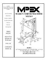 Impex MARCY MXM-5 Owner'S Manual preview