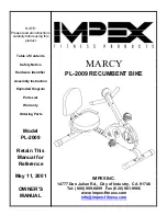 Impex MARCY PL-2009 Owner'S Manual preview