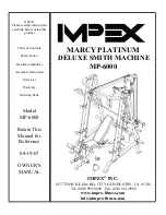 Preview for 1 page of Impex MARCY PLATINUM DELUXE MP-6000 Owner'S Manual