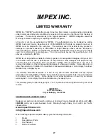 Preview for 28 page of Impex Marcy Platinum GS 99 Owner'S Manual