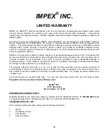 Preview for 24 page of Impex MARCY PLATINUM MP-12.0 Owner'S Manual