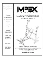 Impex MARCY POWER SURGE Owner'S Manual preview