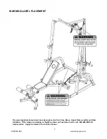 Preview for 4 page of Impex MARCY PRO DELUXE CAGE PM-5108 Owner'S Manual