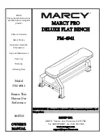 Impex MARCY PRO DELUXE PM-4941 Owner'S Manual preview