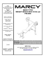 Impex MARCY PRO PM-2084 Assembly & Owners Manual preview