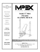 Предварительный просмотр 13 страницы Impex MARCY PRO PM-4200 Assembly Manual