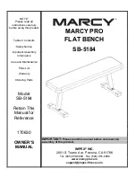 Impex MARCY PRO SB-5184 Owner'S Manual preview