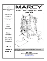 Impex MARCY PRO SM-7409 Owner'S Manual preview