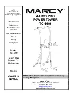Impex MARCY PRO TC-4699 Owner'S Manual preview