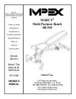Impex MARCY SB-510 Owner'S Manual preview