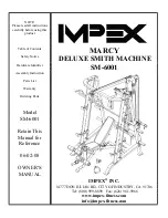 Impex MARCY SM-6001 Owner'S Manual preview