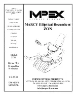 Preview for 1 page of Impex MARCY ZON Owner'S Manual