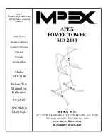 Preview for 1 page of Impex MD-2100 Owner'S Manual