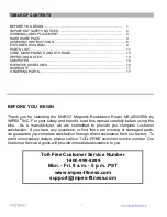 Preview for 2 page of Impex NS-40503RW Assembly & Owners Manual