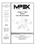 Impex PM-20 Owner'S Manual предпросмотр